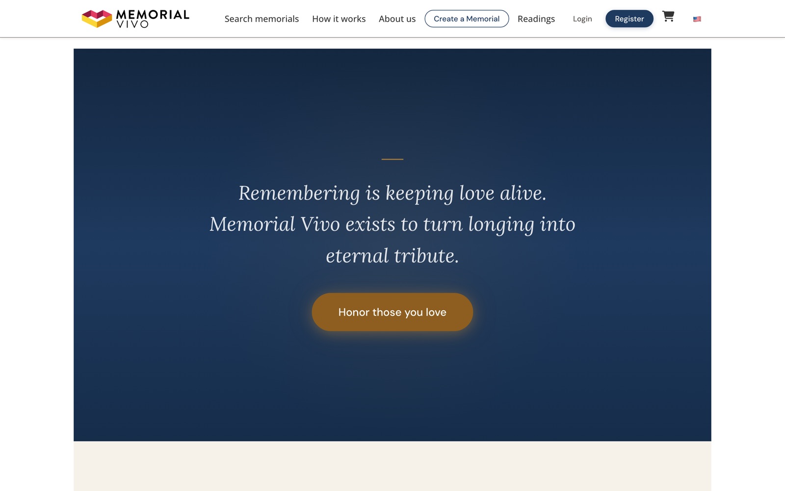 Memorial Vivo — Public site